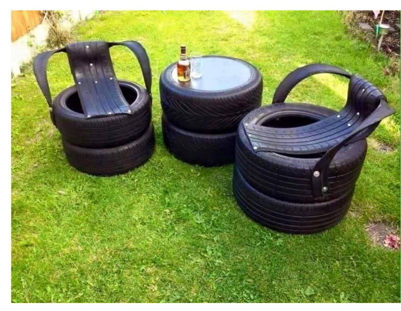 Изделия из автопокрышек