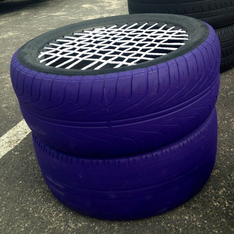 Кресло из автомобильных шин