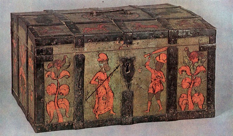 Роспись сундуков. Северная Двина. XVII век.