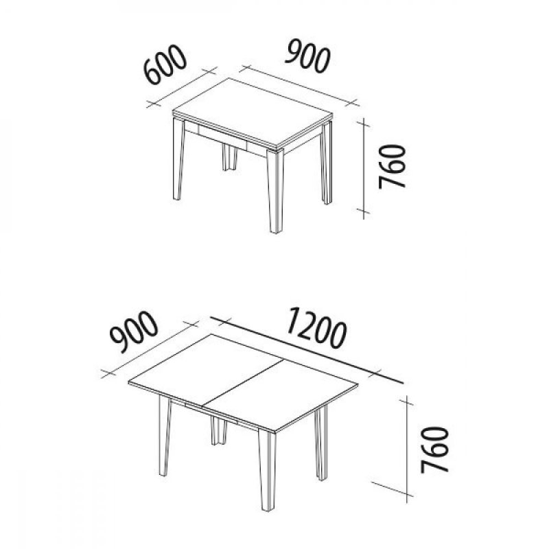 Стол раскладной Universal 120/150/180 Morris, белый