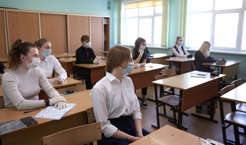 Класс в школе старшеклассники