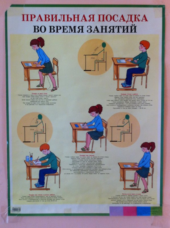 Сиди правильно. Плакат