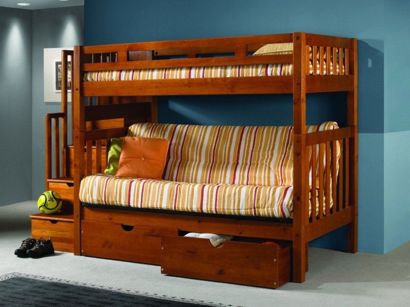 Двухъярусная кровать Twin/Full Bunkbed (Futon not included)