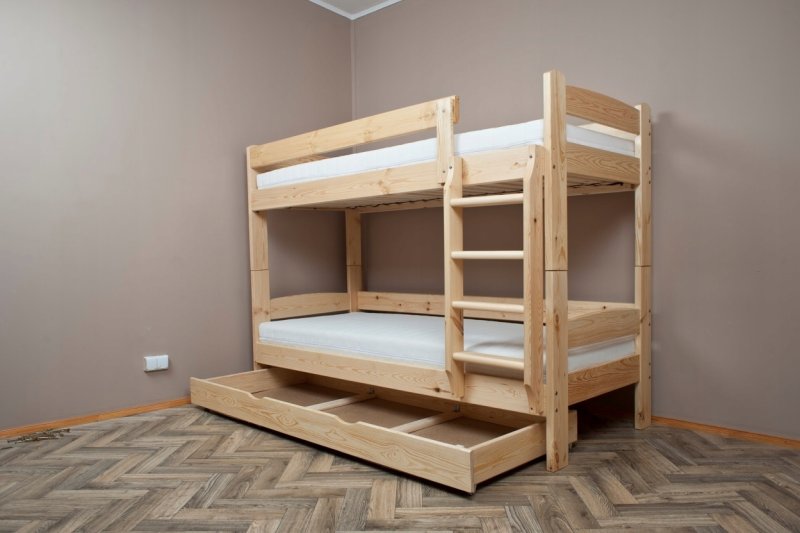 Кровать двухъярусная 90х200 массив Hoff