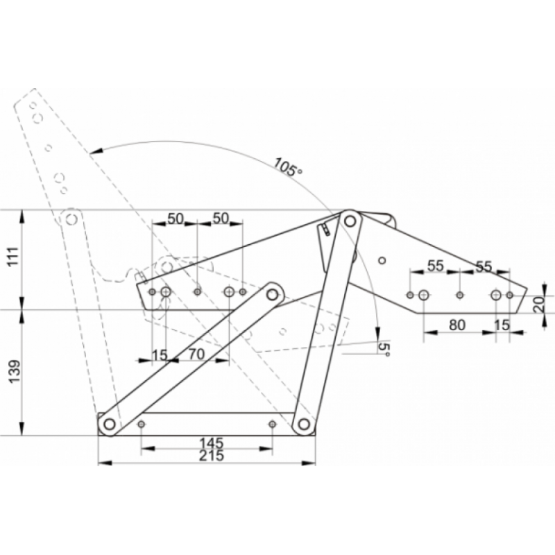 Клик-кляк механизм раскладки