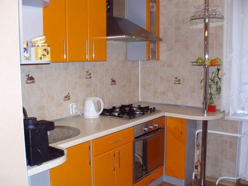 Кухни в панельных домах 6 кв
