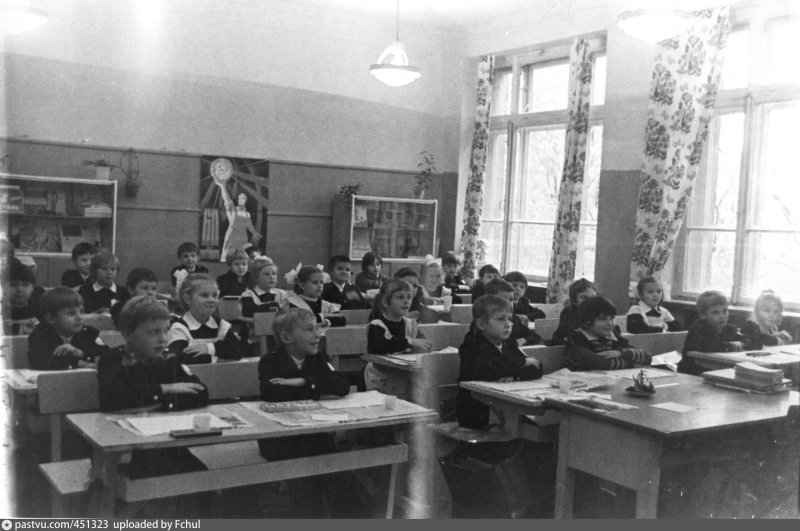 Парты в школах в 1970 году