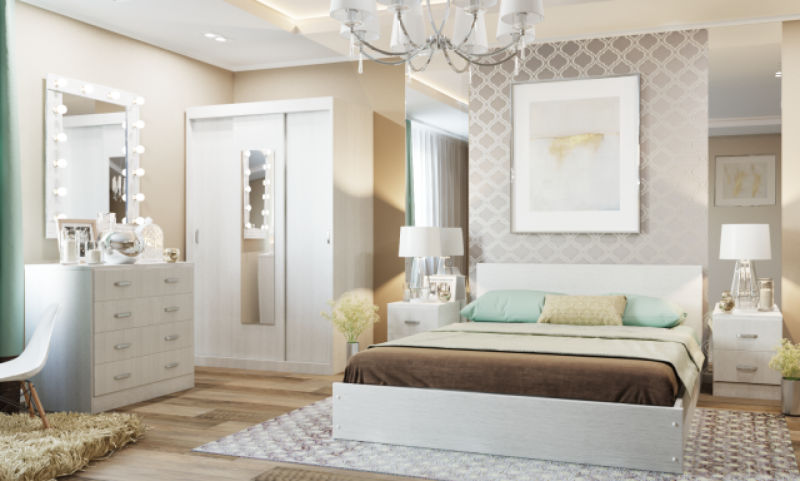 Спальный гарнитур Panda White Polywood