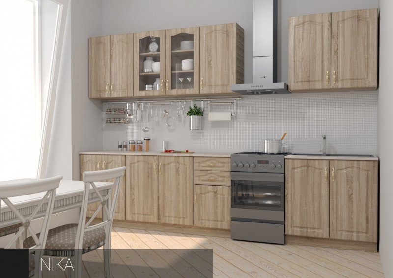 Кухни под дуб сонома