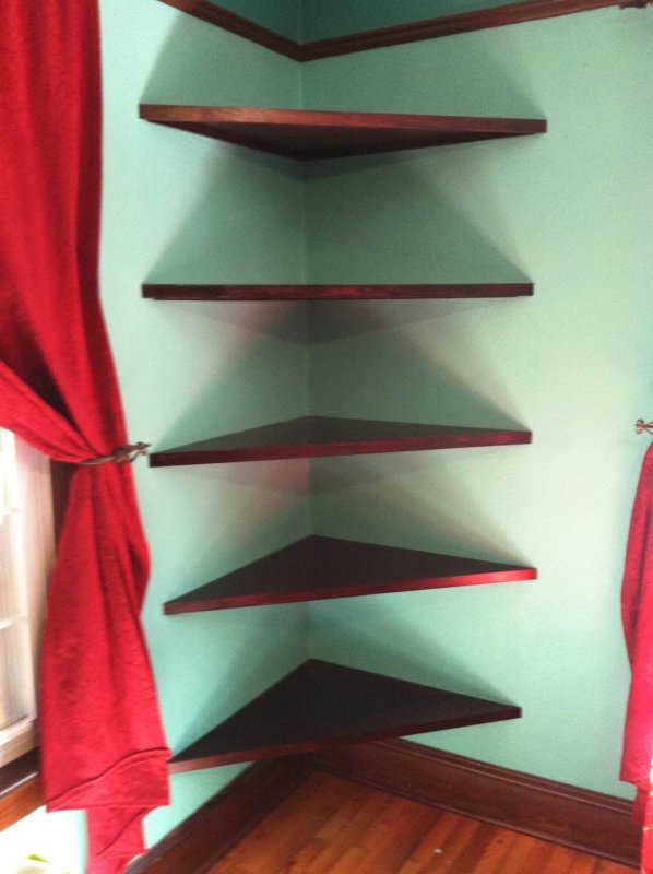 Полка "Wall Shelf-s (bas WL-001)" белая