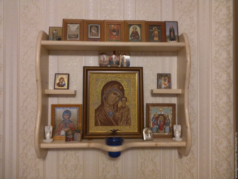 Полка на стену для икон