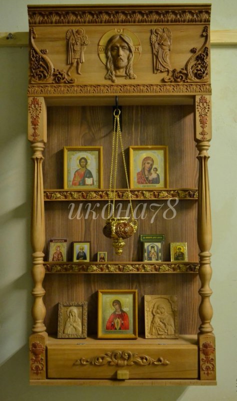 Иконостас домашний угловой
