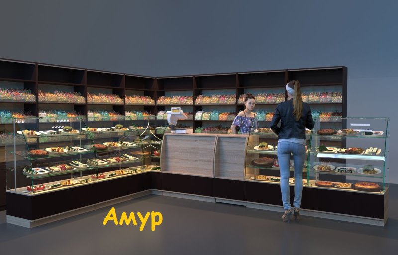Витрина магазина конфет