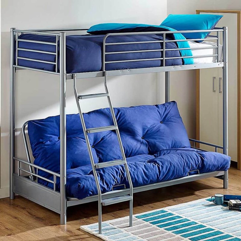 Двухъярусная кровать Twin/Full Bunkbed w/Futon