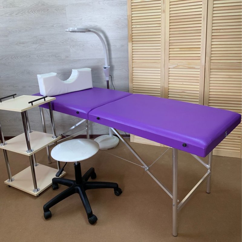 Кушетка Косметик Квадро 180к57 бордо