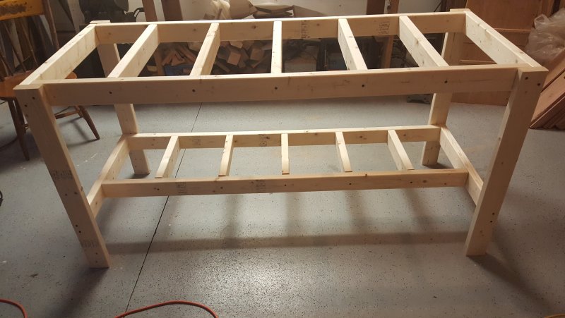 DIY Woodworking длинный верстак
