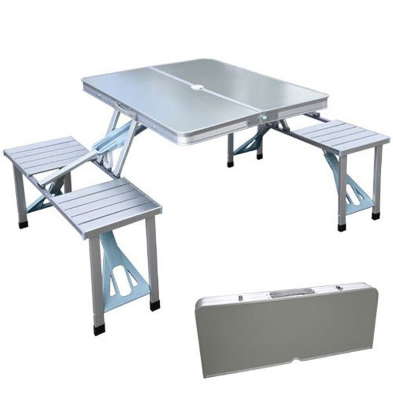 Стол для пикника Folding Table серебристый (258477)