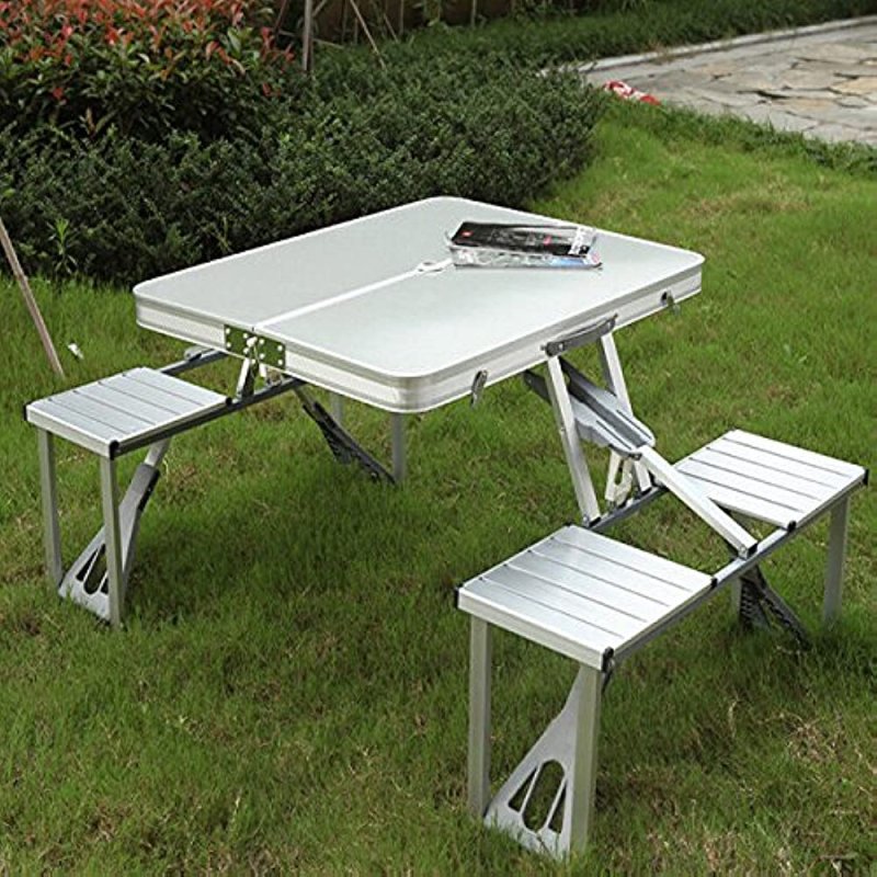 Складной алюминиевый стол для пикника со стульями Picnic Table