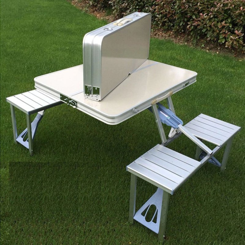 Раскладной алюминиевый стол на 4 места Aluminum Picnic Table