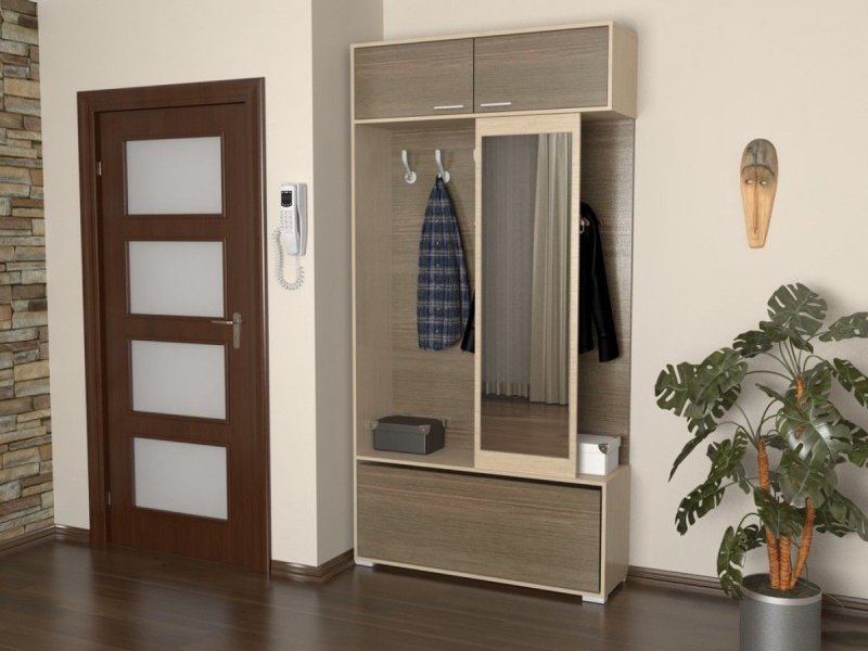 Прихожая-купе 1-дверная, 1220х2200х458, Боровичи мебель