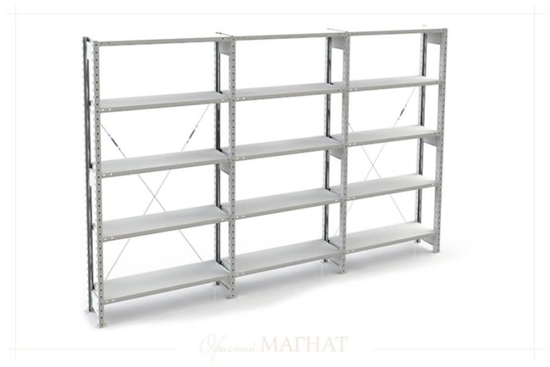 Стеллаж Оптима метал. 3500х800х70х2500