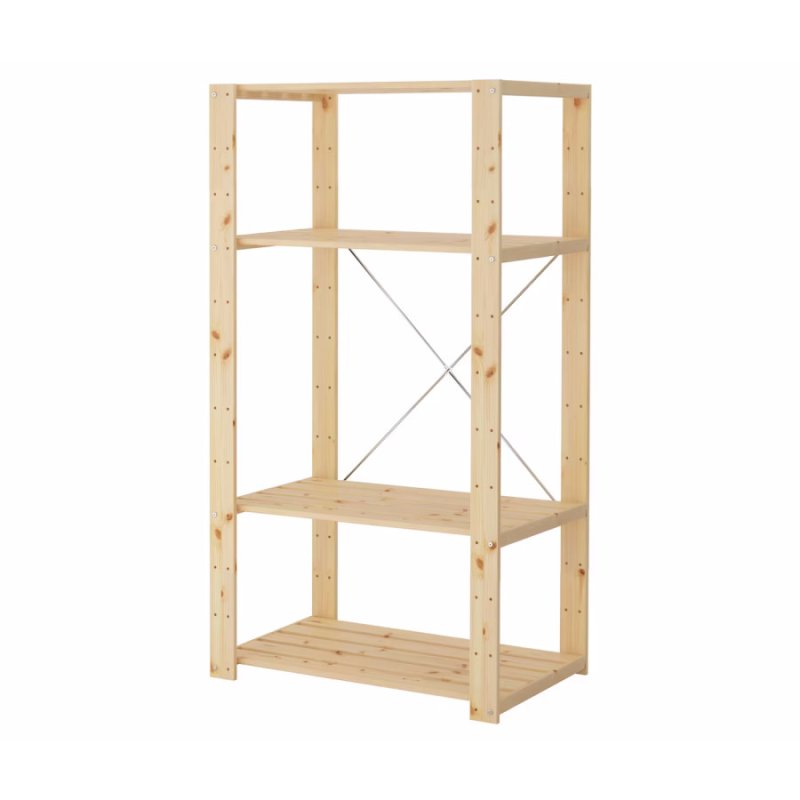 Стеллаж кд-1 4 полки 69x155x34