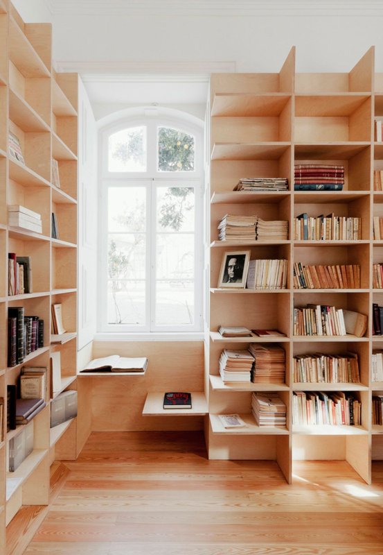 Книжный стеллаж из фанеры