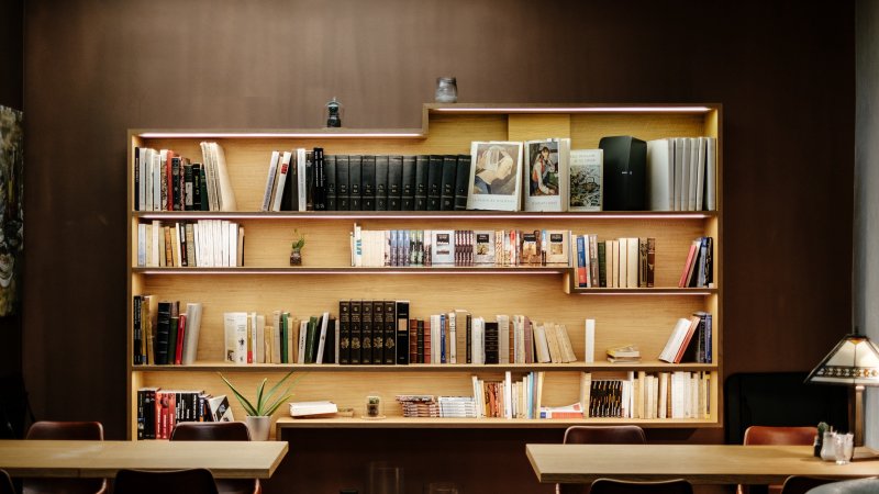 Красивые книжные полки