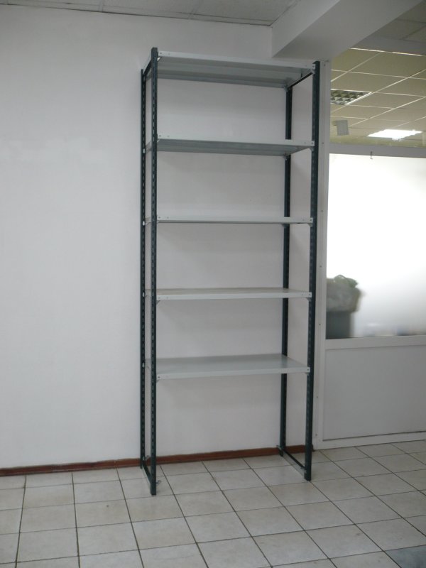 Стеллаж металл-завод СТФЭ 1375х700х300, 4 полки, Black