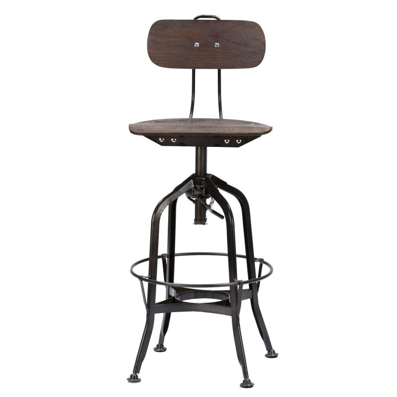 Барный стул Iron Scaffold Bar Stool Brown