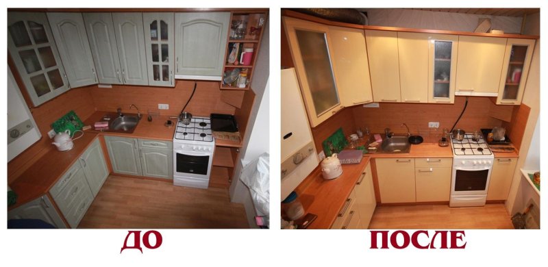 Кухонный гарнитур с росписью