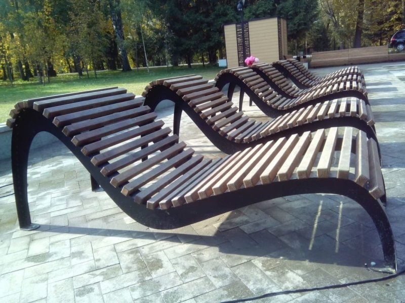 Уличная скамейка Bench bch150 скамья МАФ Маркет