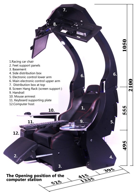 Кресло Playseat Air Force для авиасимулятора