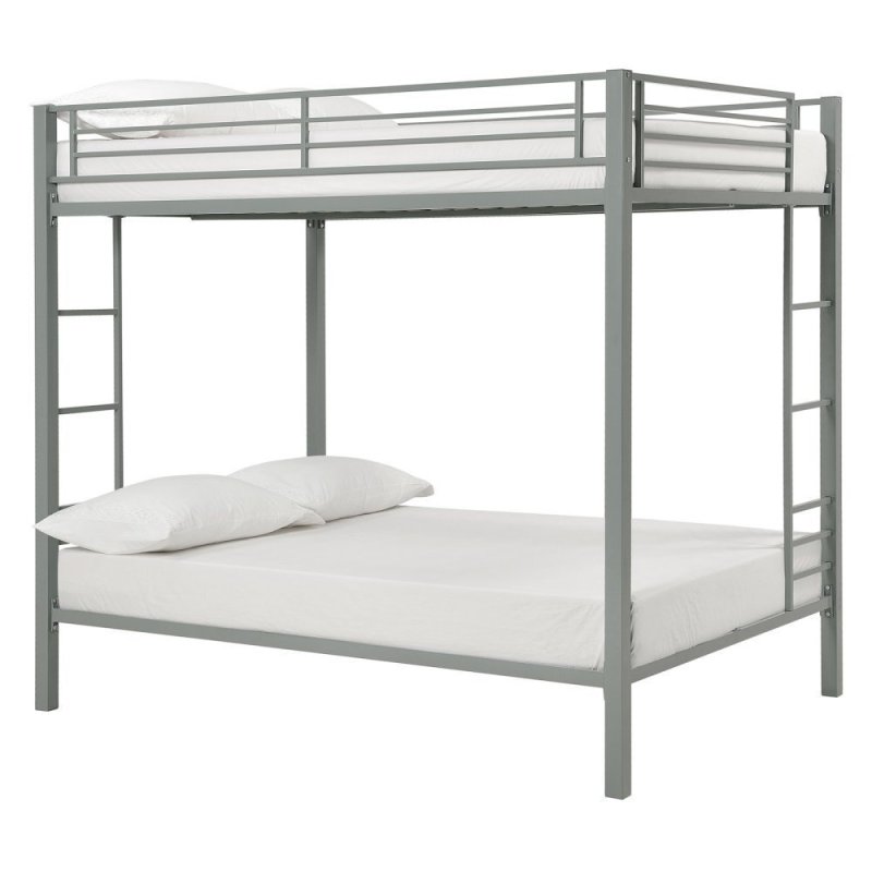 Двухъярусная кровать Gunmetal Full/Full Bunk Bed