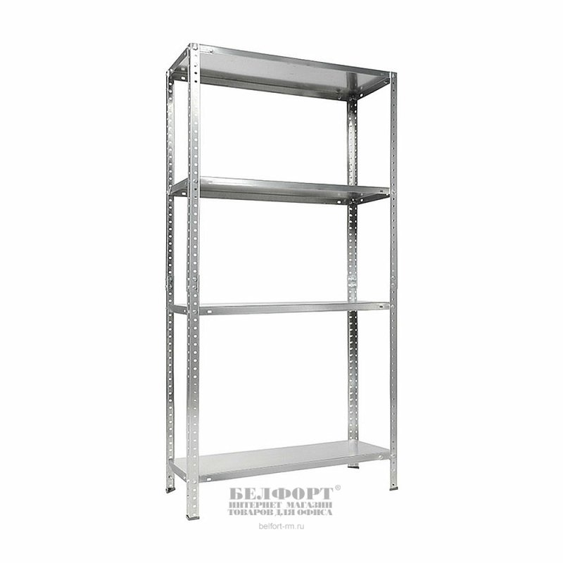 Стеллаж Практик LMS 20kd/4, 100х200x50 см, 4 полки, 100 кг, металл