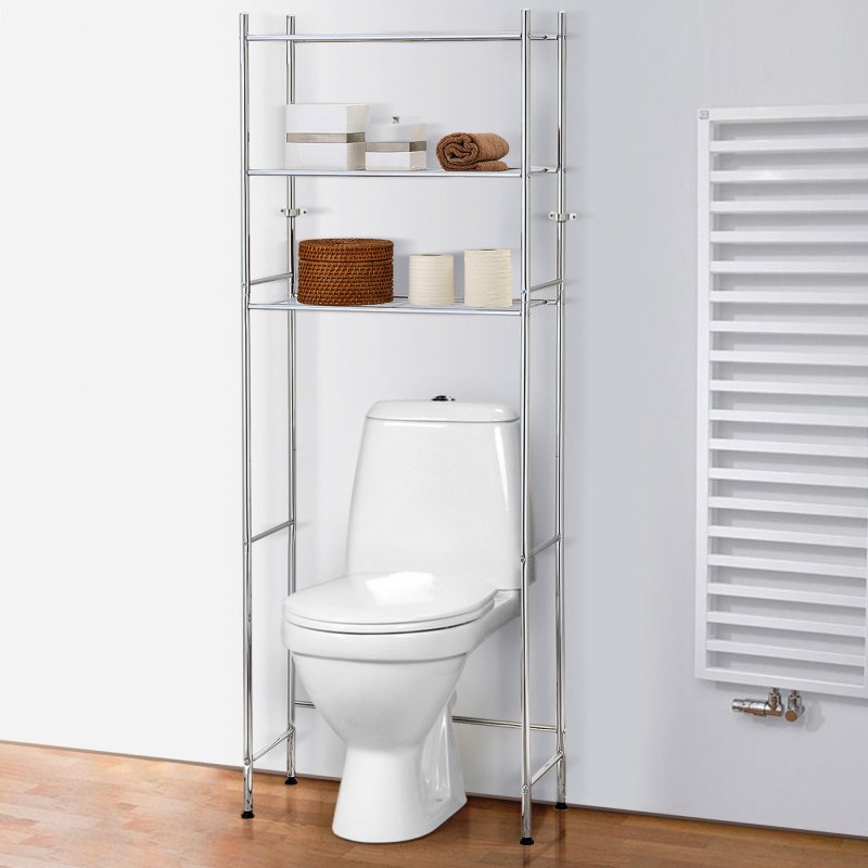 Этажерка напольная Tatkraft roomy 13476 серебристый
