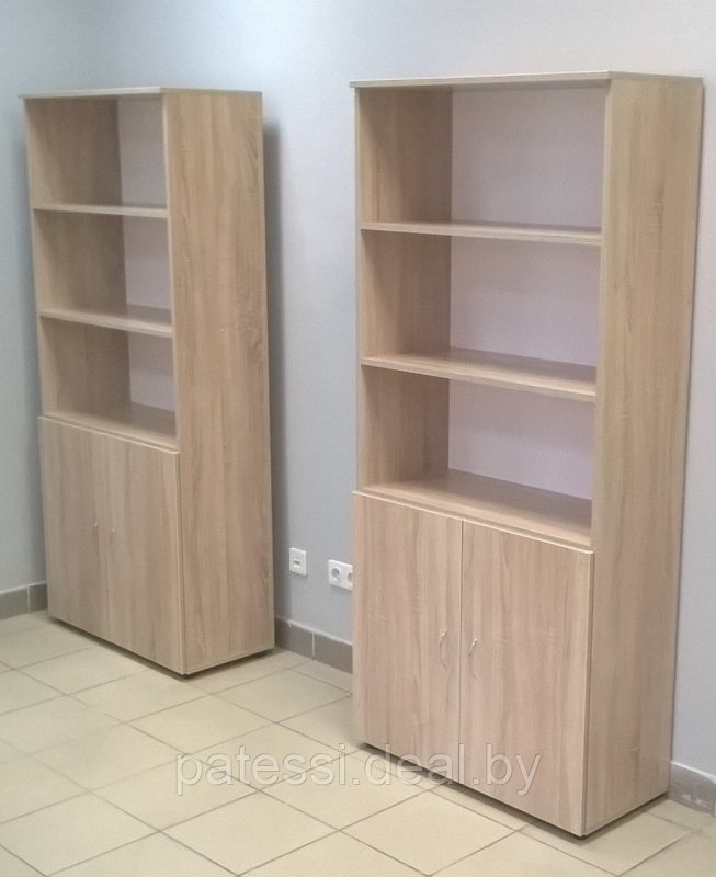 Шкаф офисный комбинированный 800*400*2000 дуб сонома