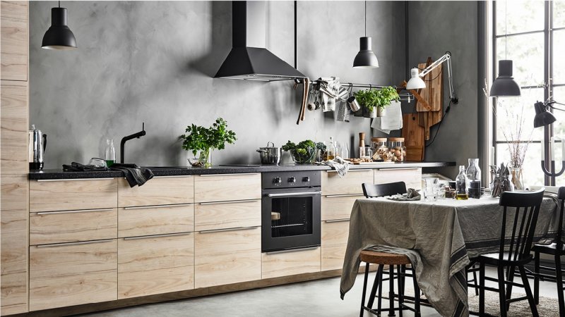 Ikea кухня Будбин серая