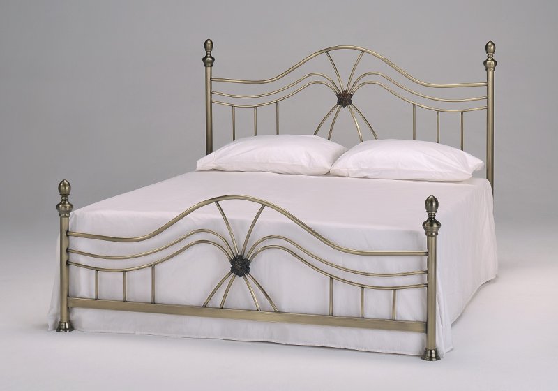 9315-L кровать 160*200 (Antique Brass) (MK-2203-ab)