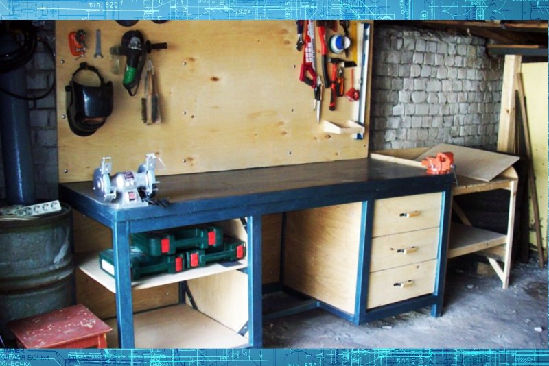 DIY Woodworking длинный верстак