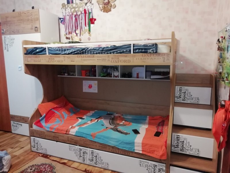 Кровать с 2 ящиками «Оксфорд» - ТД-139.12.01