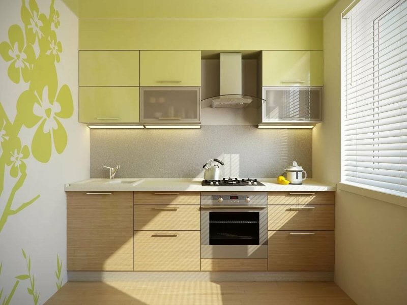 Кухня София Дюна 2.1м желтая