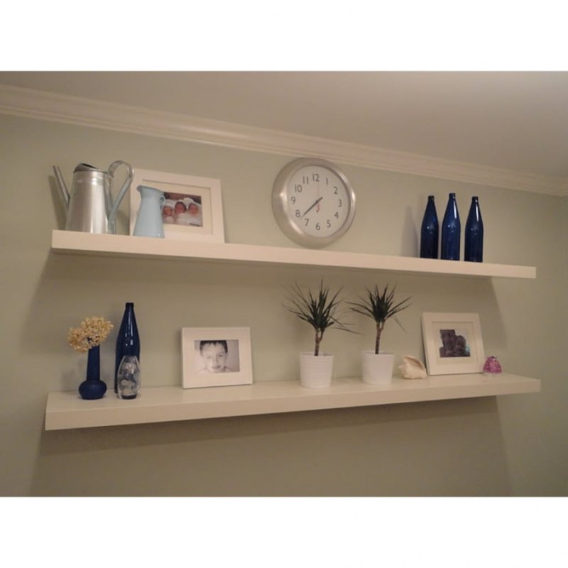 Полка "Wall Shelf-s (bas WL-001)" белая