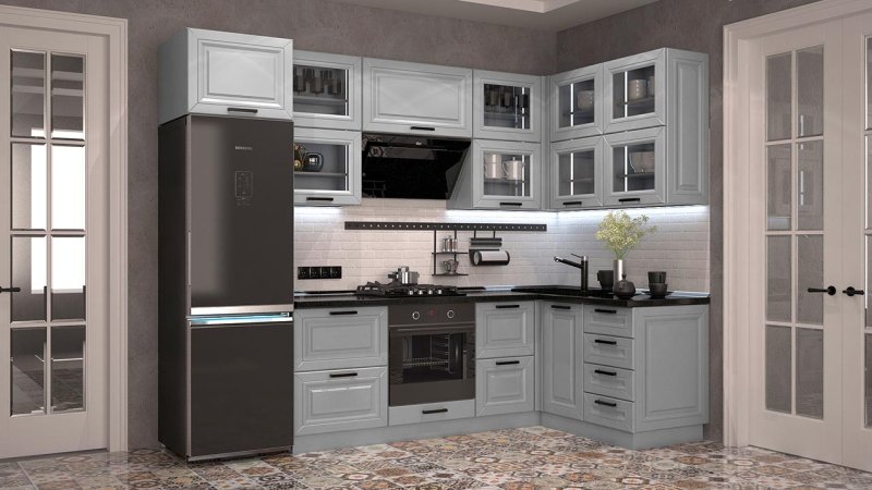 Кухонный гарнитур Сканди 2.4 м
