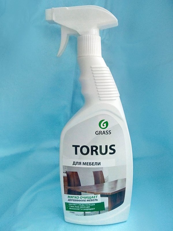 Grass очиститель-полироль для мебели torus