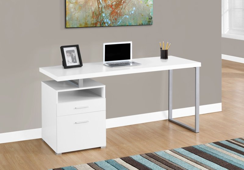 Стол компьютерный Homeoffice (белый, 1200х550х964 мм)