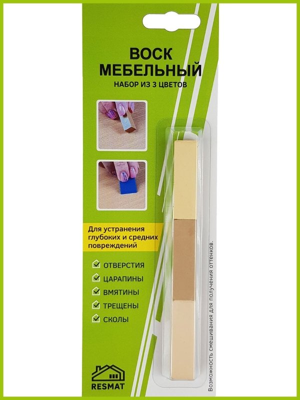 Воск мебельный ВМ-2, цвет орех Гварнери (блистер)