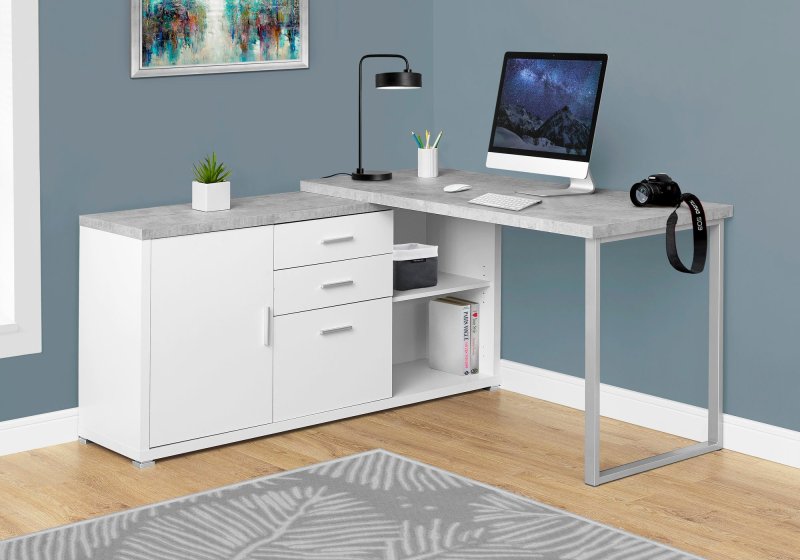 Стол компьютерный Homeoffice (белый, 1200х550х964 мм)