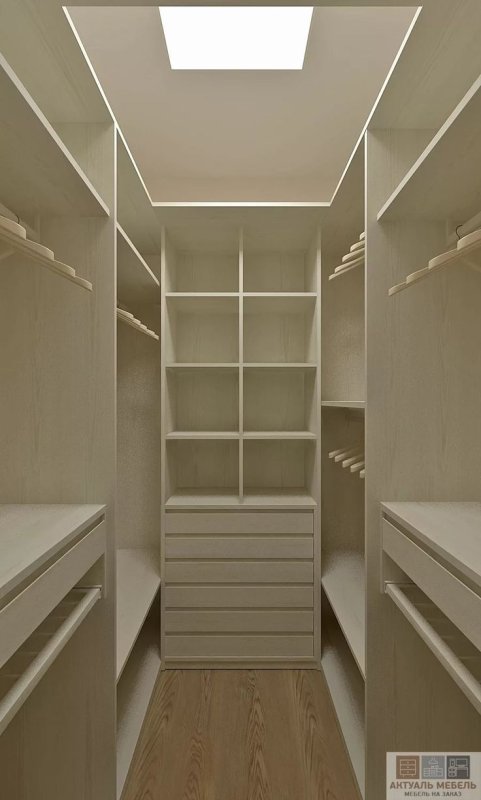 Планировка гардеробной 3м2