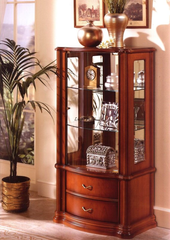 Витрина 921 nogal-5 Disemobel